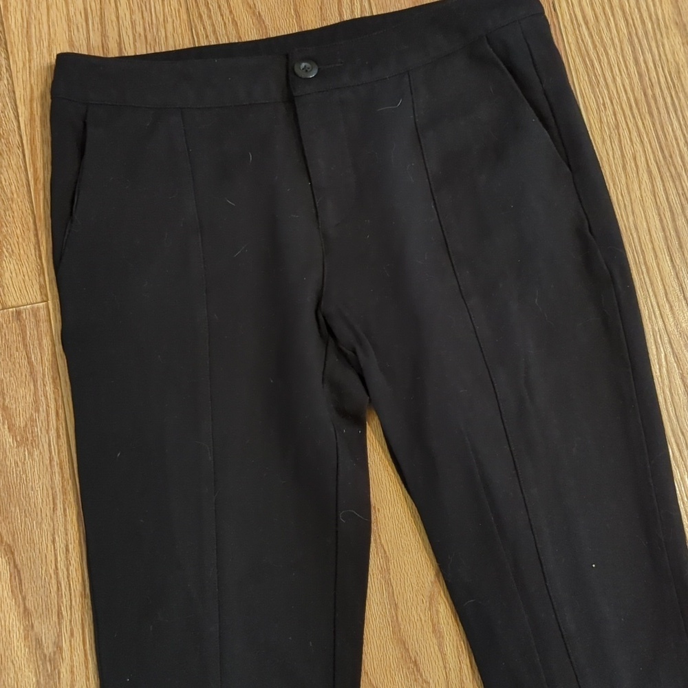 Cabi black ponte knit pants business casual slim fit stretch women's size 6
